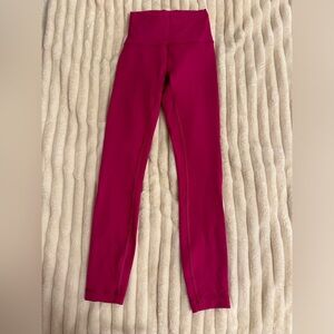 Lululemon Align leggings cranberry color